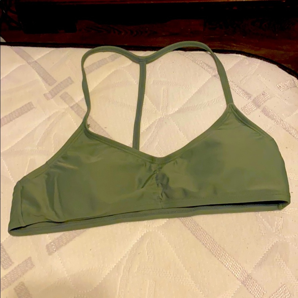 Army green Bikini top
